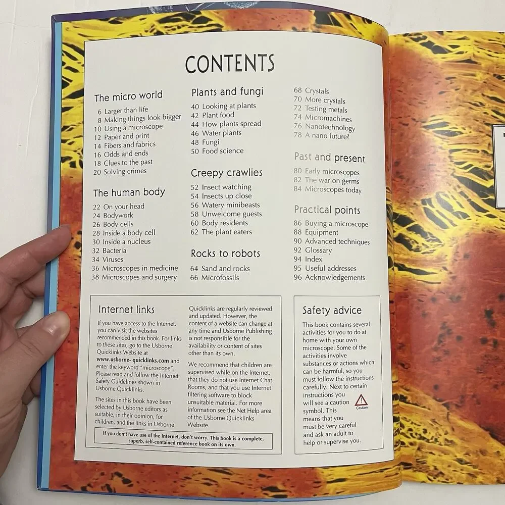 The Usborne Complete Book of the Microscope Internet Linked Paperback Science